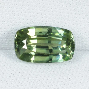4.29 ct ULTRA RARE LUSTROUS GREEN NATURAL ZIRCON Long Cushion See Vdo 220 SPS - Picture 1 of 2