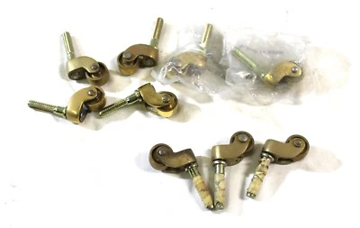 Ruedas de carro de barra, latón macizo, importado 9 piezas Foto 1 de 4