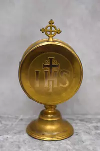 Ältere antike Kirchenwache, Luna Halter, 7 1/4" Ht. (CU61) Chalice Co - Bild 1 von 12