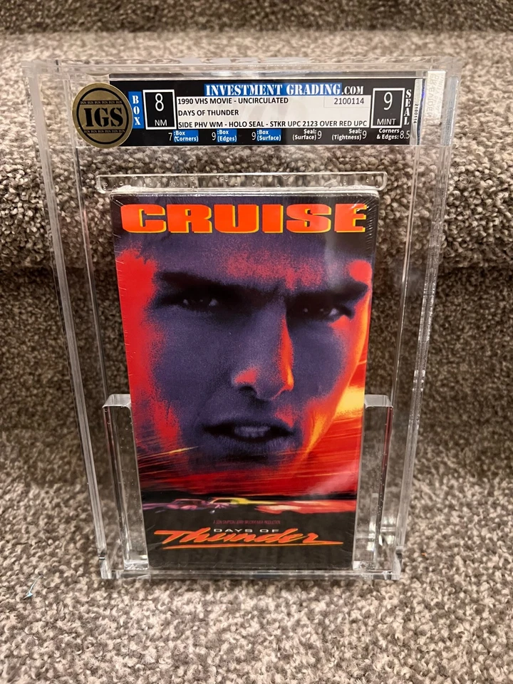 DAYS OF THUNDER VHS IGS Graded BOX 8 NM SEAL 9 MINT w/Watermarks Factory Sealed - Image 1 of 4
