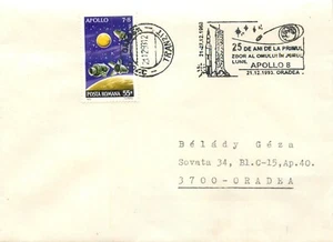 BB001 Romania 25 years since the first human flight around the moon, Apollo 8 - Picture 1 of 2