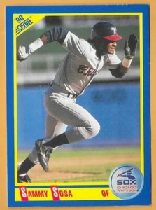 SAMMY SOSA CHICAGO WHITE SOX #558 - PUNTUACIÓN CASI NUEVA-COMO NUEVA 1990 - Imagen 1 de 2