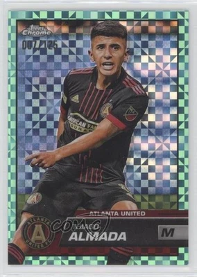 2023 Topps Chrome MLS Aqua X-Fractor /125 Thiago Almada #185 - Image 1 of 2