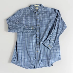 LL Bean mens XL Tall Blue button down shirt long sleeves wrinkle resist trim fit - Picture 1 of 6