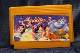 Aladdin 3 - Famiclone Pegasus cartridge 8 bit Famicom 60 pin Nes Game Dendy  90s