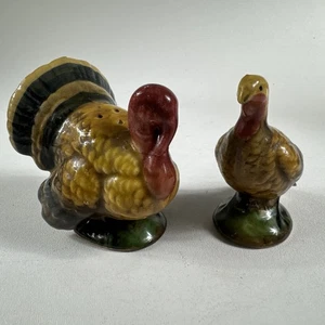 Vintage Napcoware Napco Thanksgiving M&F Truthahn Salz & Pfefferstreuer SET Paar - Bild 1 von 11