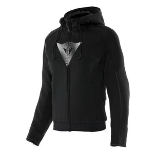 Dainese Women's Motorcycle Sweatshirt Jacket DAEMON-X LADY SAFETY 42 Black HOODIE FULL ZIP - Picture 1 of 2