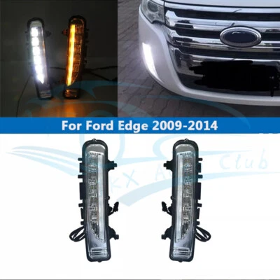 Luces de circulación diurna LED DRL parachoques delantero antiniebla e para Ford Edge 2009-2014 Foto 1 de 4