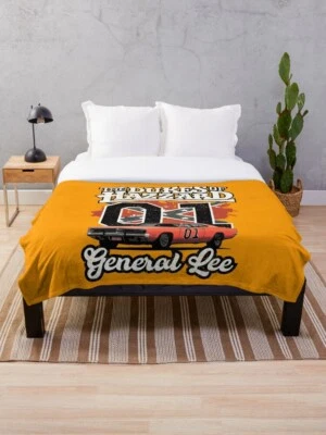 Manta de felpa de terciopelo General Lee, manta The Dukes of Hazzard Foto 1 de 4