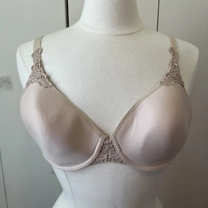 Wacoal Bodysuede Ultra Demi Contour Underwire Bra 34D Nude Style #85514 - Picture 1 of 5