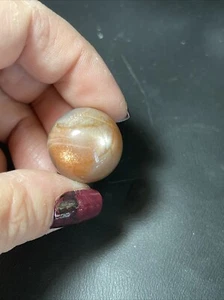 Black Moonstone and Sunstone Crystal Mini Sphere Ball Orb Marble 20.9mm - Picture 1 of 24