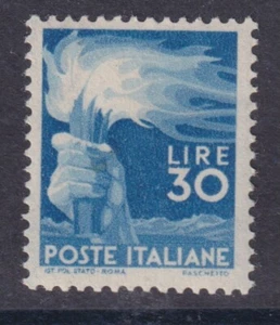 ITALY 1947 Torch Lire 30 VF MLH - catalog $ 245 / P3475 - Picture 1 of 1