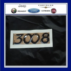 Genuine New PEUGEOT 3008 REAR BADGE Tailgate Boot Emblem motif 2009/- 866671 - Picture 1 of 2