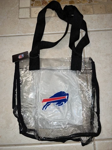 Buffalo Bills Team Logo CLEAR Messenger Tote Bag Purse - Game Stadium Security Cover