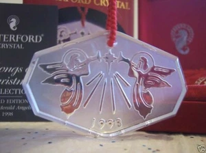 WATERFORD SONGS OF XMAS 1998  Hark ANGEL Ornament MIB - Picture 1 of 1