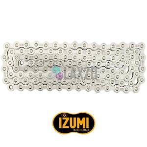 Izumi 1/2 x 1/8 Standard Track Bicycle Chain Fixed Silver - 116 Links
