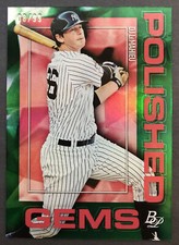 2020 Bowman Platinum Green Polished Gem Dj LeMahieu - New York Yankees