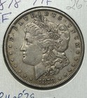 1878 Morgan Silver Dollar First Year Minted Coin