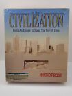Sid Meier's Civilization (Commodore Amiga, 1992) BIG BOX COMPLETE Good Condition