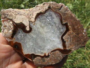 DIG-N-UTAH: POLISHED BAKER THUNDER EGG NODULE AGATE NEW MEXICO # L 136 - Picture 1 of 3