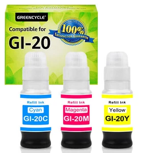 Botella de tinta de recarga MCY GI20 GI-20 para impresoras Canon G6020 G7020 G5020 - Imagen 1 de 10