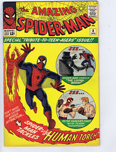Amazing Spider-Man # 8 Marvel 1964 The Living Brain !