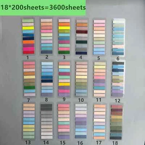 18Packs 3600 Sheets Transparent Sticky Notes Self-Adhesive Bookmarker Annotation - Picture 1 of 13