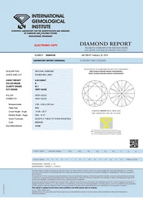 Cristal brillante SI1 DIAMANTE 0,35ct (K) IGI - Imagen 1 de 2
