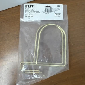 IKEA Flit Minimalista Sujetalibros Estantes Divisores Latón Chapado NUEVO en PAQUETE - Imagen 1 de 24