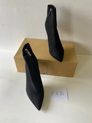 Botas De Tacón Alto Hasta El Tobillo Asos En Negro UK 6 EUR 39 (F876) - Imagen 1 de 4