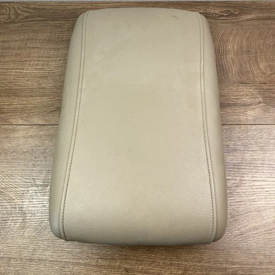 2003-2006 Ford Expedition console central couro apoio de braço tampa tampa fabricante de equipamento original bege - Imagem 1 de 4