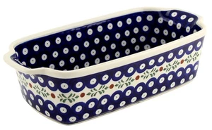 Polish Pottery Market Non-Stick Loaf Baker by Zaklady Boleslawiec 1.25 Quarts - Picture 1 of 4