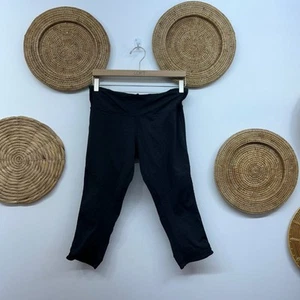 Legging corto recortado ceñido negro Lululemon 10 ropa deportiva de yoga - Imagen 1 de 7