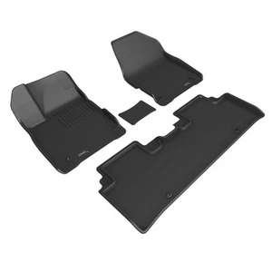 3D MAXpider KAGU Floor Liner Mats BLACK 2 Rows for KIA EV6 2022 - 2024 - Picture 1 of 24