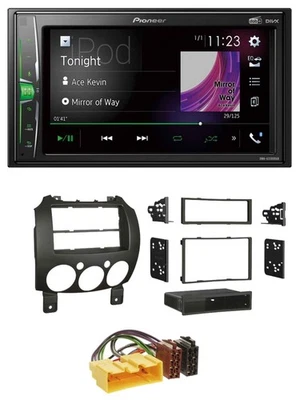 Pioneer 2DIN MP3 DAB USB Bluetooth Autoradio für Mazda 2 (ab 2007) - Bild 1 von 4
