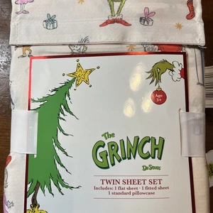How The Grinch Stole Christmas TWIN Sheet Set Grinch Cindy Lou Who Max - Picture 1 of 2