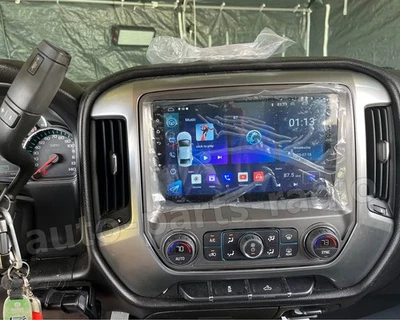 Carplay Android 13 Stereo GPS Radio For Chevrolet Silverado GMC Sierra 2014-2018 - Image 1 of 4
