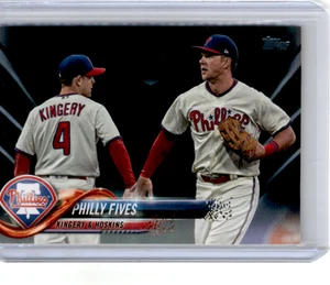 Philly Fives 2018 Topps Black Parallel/67 Kingery Hoskins Phillies US128 - Imagen 1 de 2