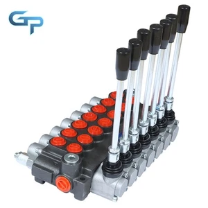 7 Spool Hydraulic Directional Control Valve 13 GPM, 3600 PSI, SAE Interface - Picture 1 of 10
