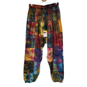 Rising International Gr. XL Jogginghose bunt Patchwork Boho Hippie Baumwolle - Bild 1 von 4