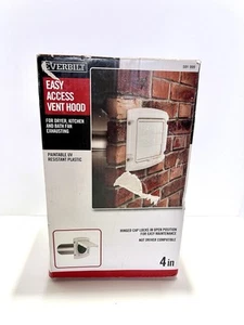 Everbilt BLH4WHD6 4 in. Louvered Vent Hood in White - Picture 1 of 2