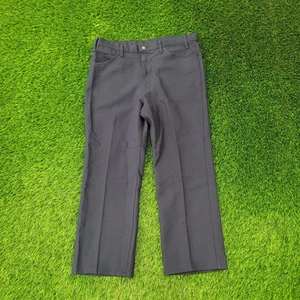 Vintage 80s LEVIS Pants 36x27 MOD Polyester Iron-Creased - Picture 1 of 23