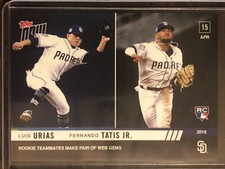 2019 Topps Now #93 Luis Urias Fernando Tatis Jr. San Diego Padres RC