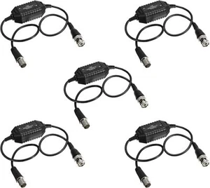 5 Pack Video Ground Loop Isolator Balun BNC Male to Female Coaxial Analog CCTV - Picture 1 of 9