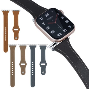 WristBand Leather Replacement For Apple Ultra 2 49mm Series 9 8 7 6 5 4 3 2 1 - Picture 1 of 25