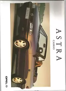 Catalogue brochure Katalog Prospekt OPEL ASTRA CABRIOLET Année 1995 6 pages - Picture 1 of 1