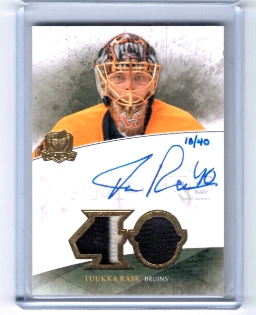 2010-11 Upper Deck The Cup Tuukka Rask Honorable Numbers Patch Auto #'ed 18/40 - Image 1 of 1