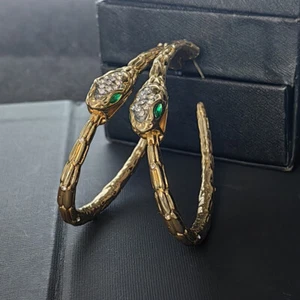 Orecchini Spirit Serpente Testa di Serpente Orecchini Luce Stile Lusso Gioielli Antichi - Foto 1 di 6