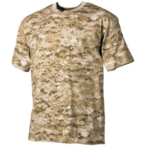 MFH Army Combat Mens T-Shirt Military Top Shirt Digital Desert Marpat Camouflage - Picture 1 of 7