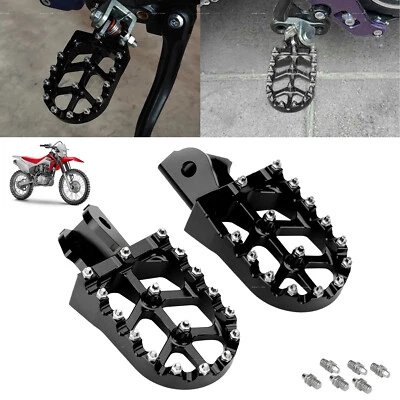 Clavijas de pie CNC para moto de cross para Honda CRF150F CRF230F CRF250F XR125L XR150L negras Foto 1 de 4